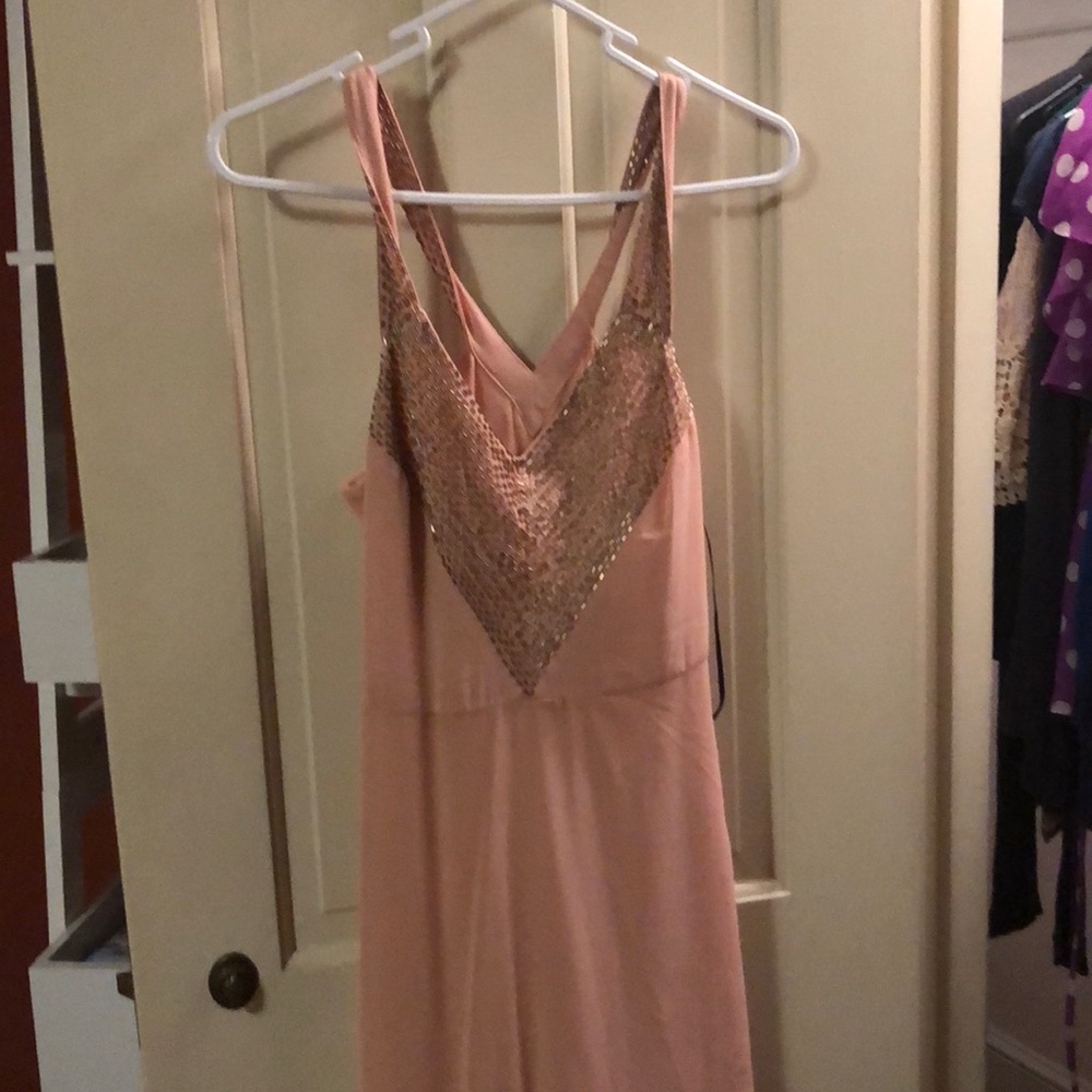 Light pink dress with sequins